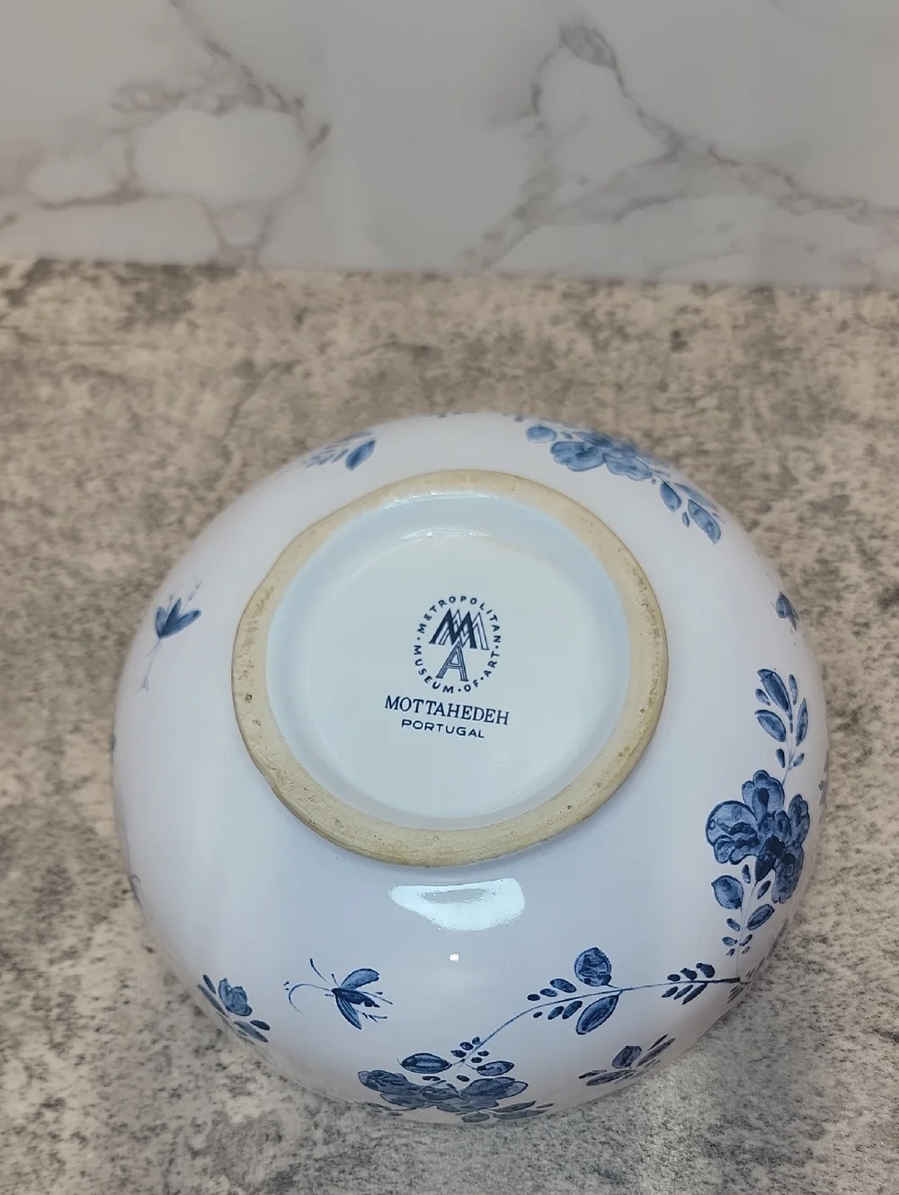 Vintage Mottahedeh Metropolitan Museum of Art Ceramic Flower Frog Bulb Vase - Picture 6 of 9